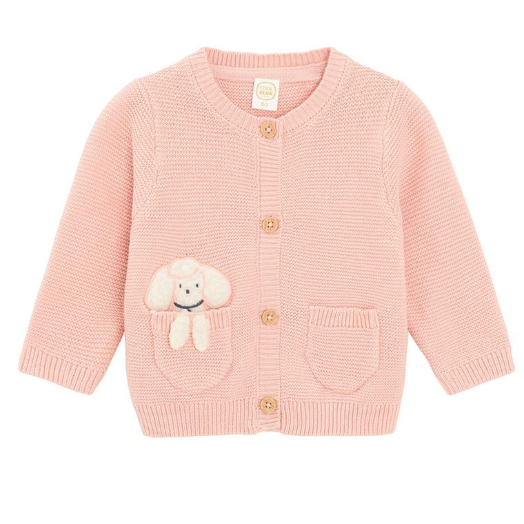 Cool Club, Pulover pentru fete, cu nasturi, roz