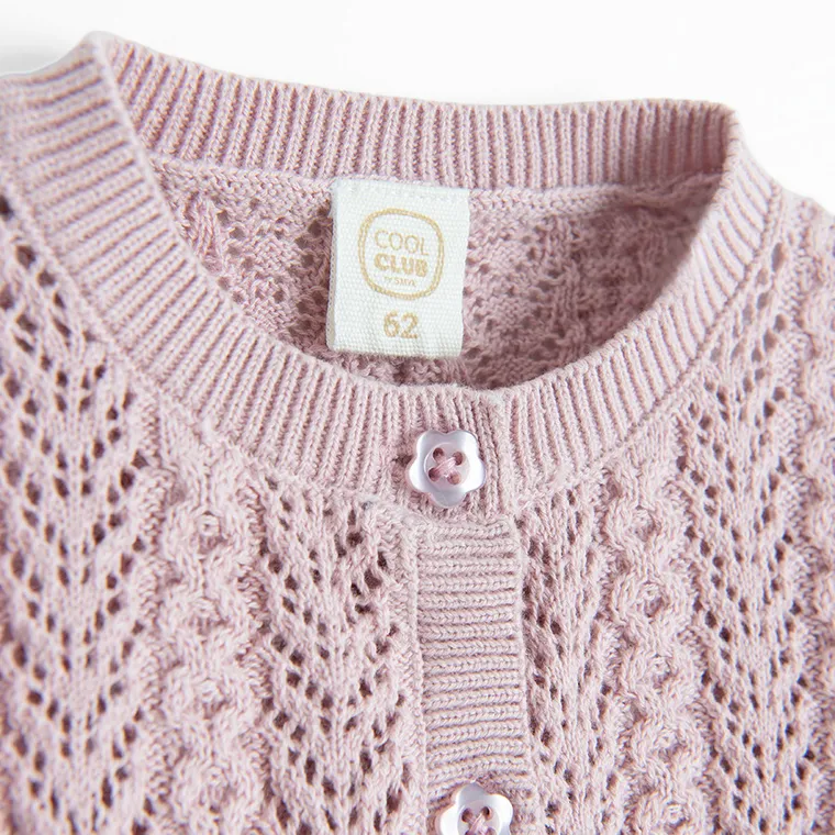 Cool Club, Pulover pentru fete, cu nasturi, violet