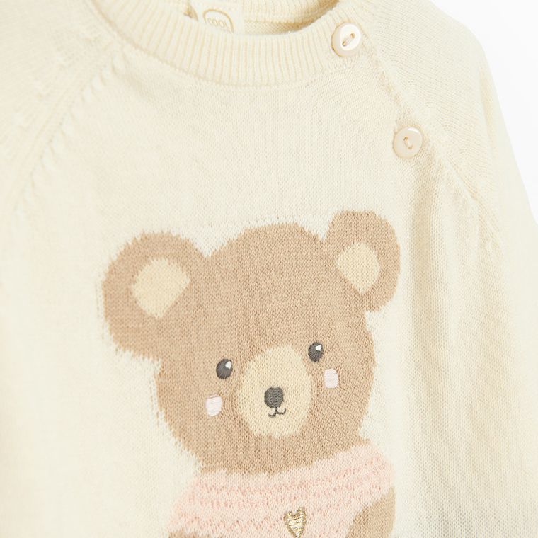 Cool Club, Pulover pentru fete, ecru