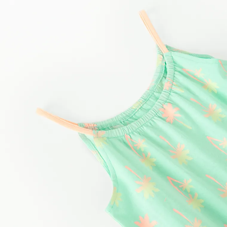 Cool Club, Rochie cu bretele pentru fete, menta verde