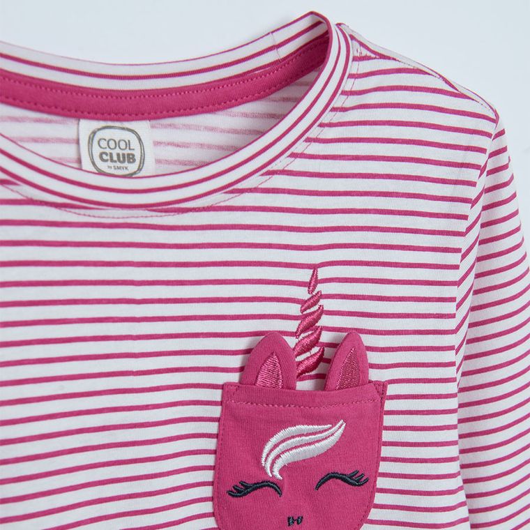 Cool Club, Rochie cu maneca lunga pentru fete, roz