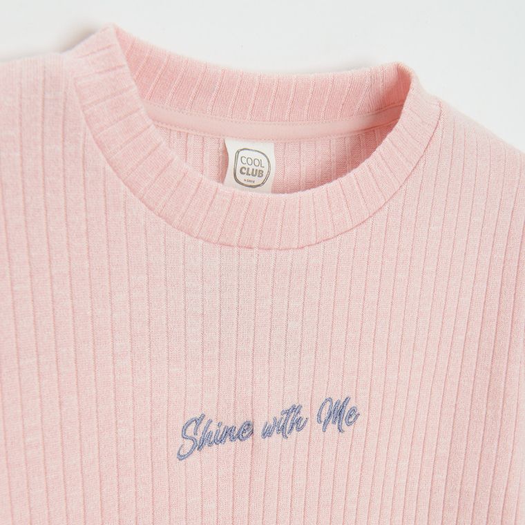 Cool Club, Rochie cu maneca lunga pentru fete, roz