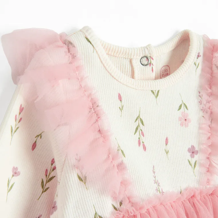 Cool Club, Rochie cu maneca lunga pentru fete, roz