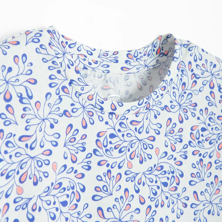 Cool Club, Rochie cu maneca scurta pentru fete, alb