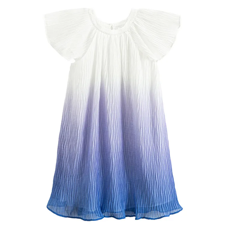 Cool Club, Rochie cu maneca scurta pentru fete, alb-violet