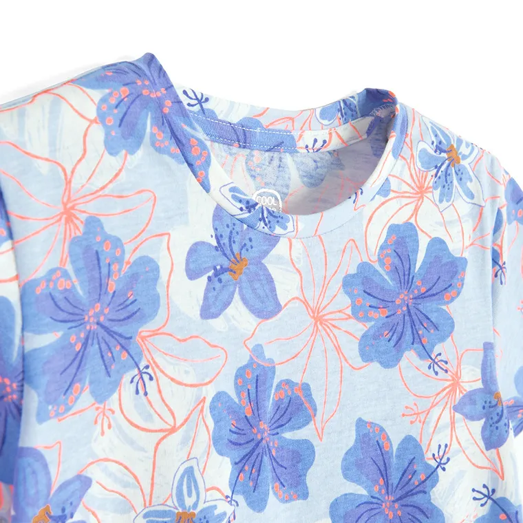 Cool Club, Rochie cu maneca scurta pentru fete, albastru