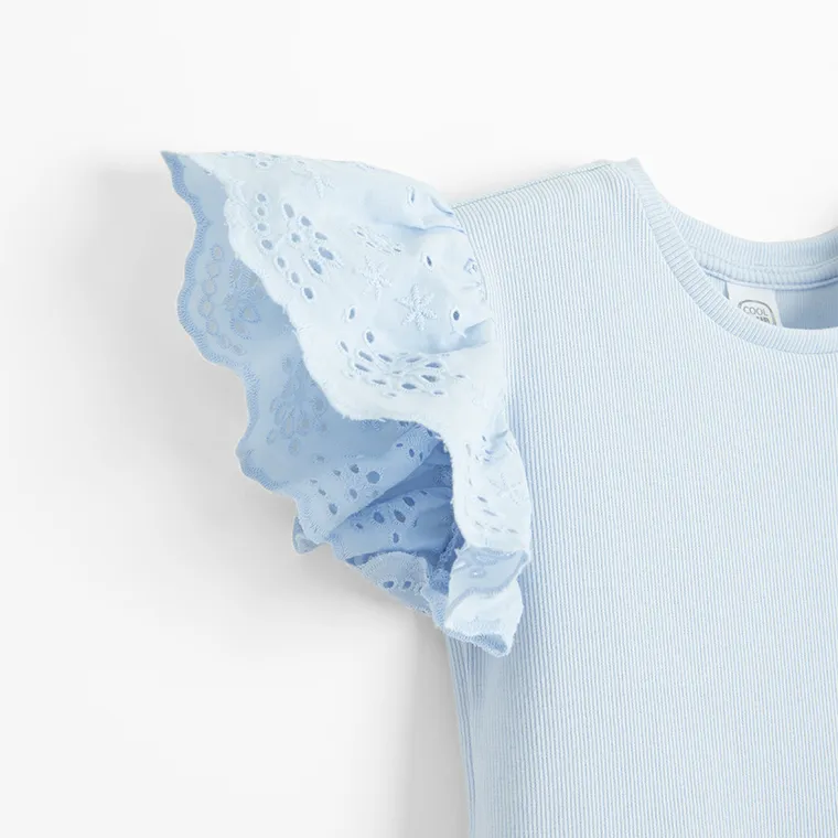 Cool Club, Rochie cu maneca scurta pentru fete, albastru