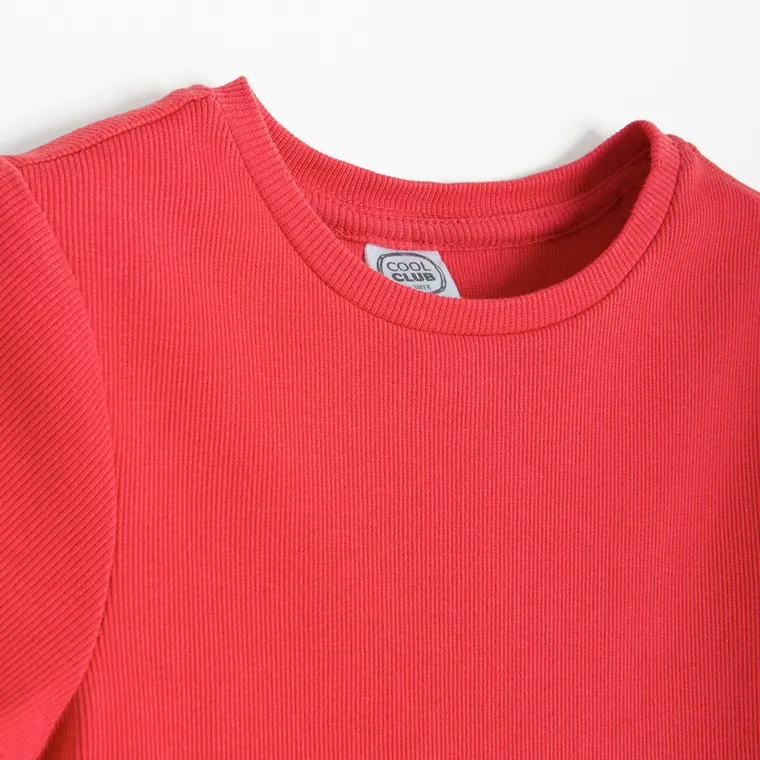 Cool Club, Rochie cu maneca scurta pentru fete, rosu