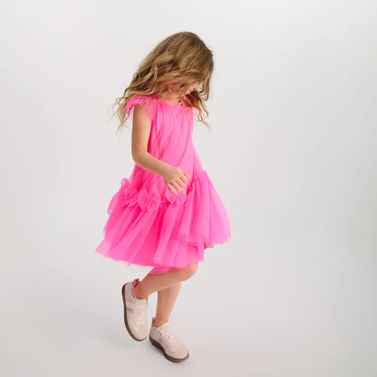 Cool Club, Rochie cu maneca scurta pentru fete, roz