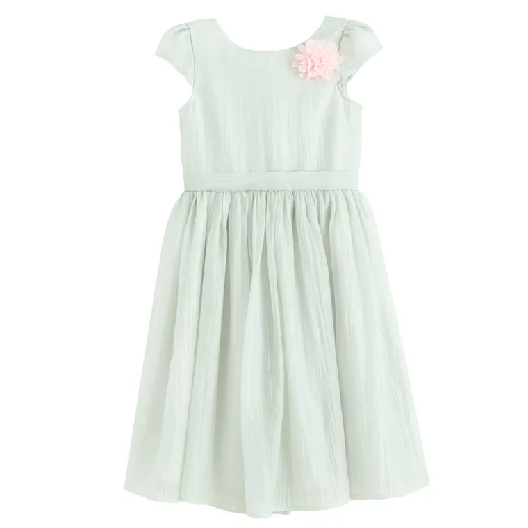 Cool Club, Rochie cu maneca scurta pentru fete, verde