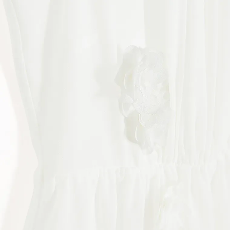 Cool Club, Rochie fara maneci pentru fete, alb