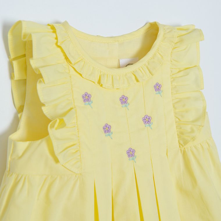Cool Club, Rochie fara maneci pentru fete, galben