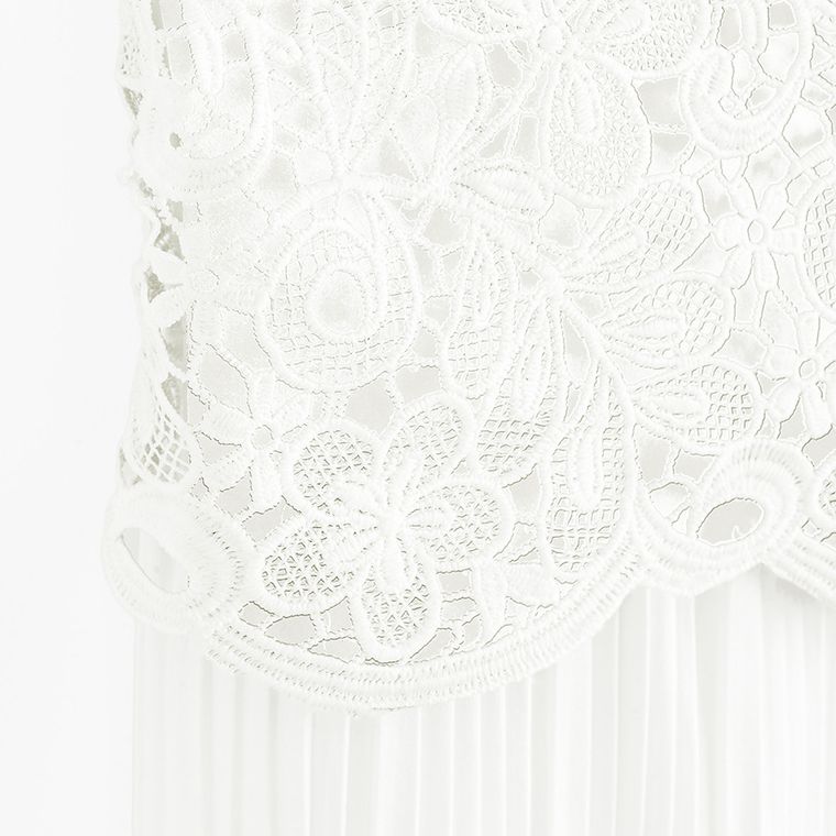 Cool Club, Salopeta pentru fete fara maneci, alb