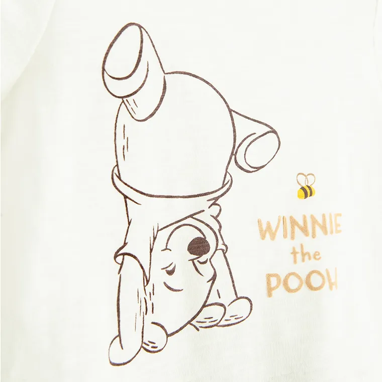 Cool Club, Salopeta rompers pentru baieti, mix, imprimeu Winnie the Pooh