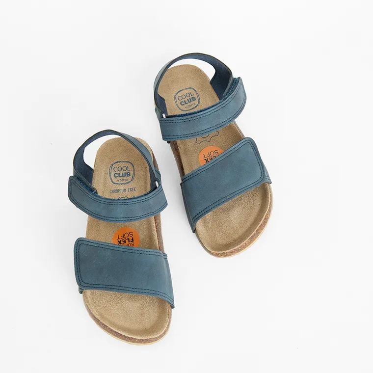 Cool Club, Sandale pentru baieti, bleumarin, brant din piele