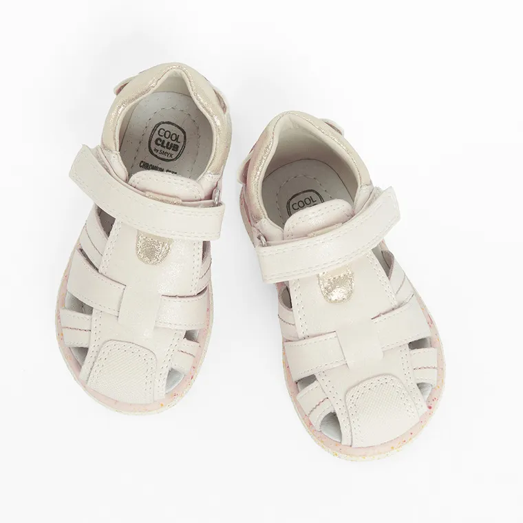 Cool Club, Sandale pentru fete, bej, parfumati, brant din piele