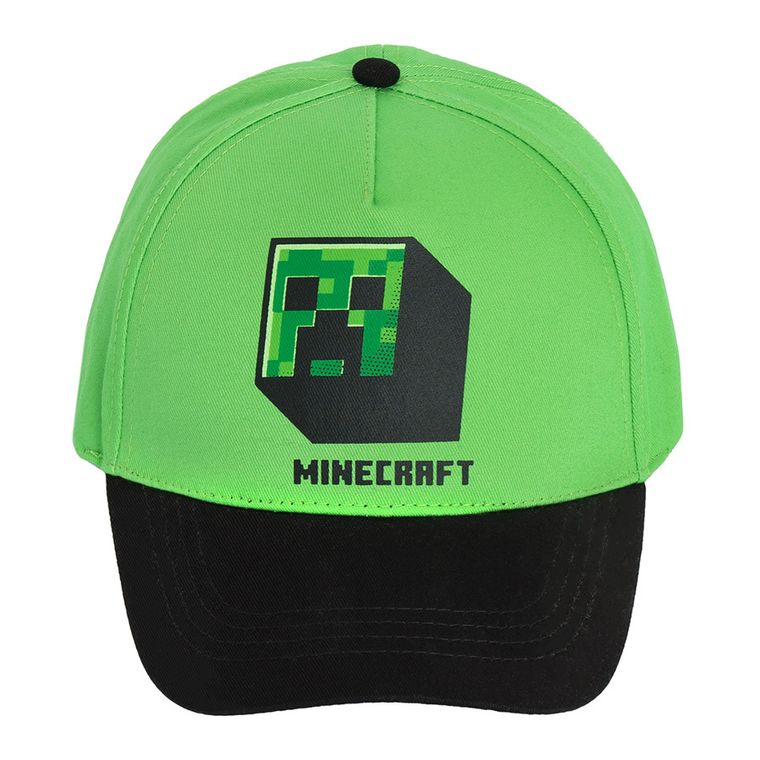 Cool Club, Sapca pentru baieti, verde, imprimeu Minecraft