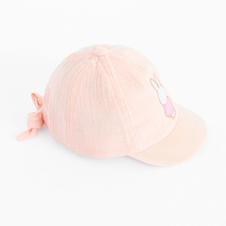Cool Club, Sapca pentru fete, muselina, roz, imprimeu Miffy