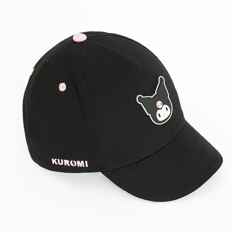 Cool Club, Sapca pentru fete, negru, imprimeu Kuromi