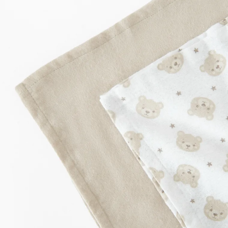 Cool Club, Scutece din flanela pentru bebelusi, 70-80 cm, mix, set, 2 buc.