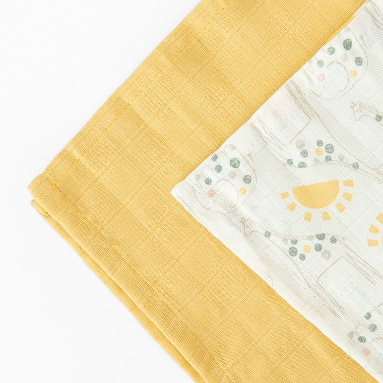 Cool Club, Scutece din tetra pentru bebelusi, mix, 70-80cm, set, 2 buc.