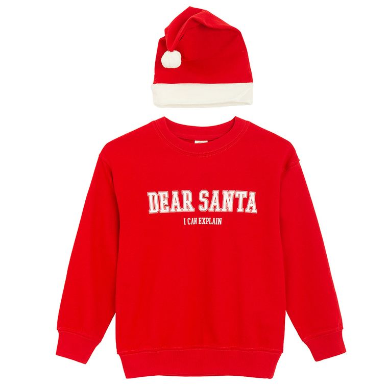 Cool Club, Set pentru baieti, Bluza, Caciula, rosu