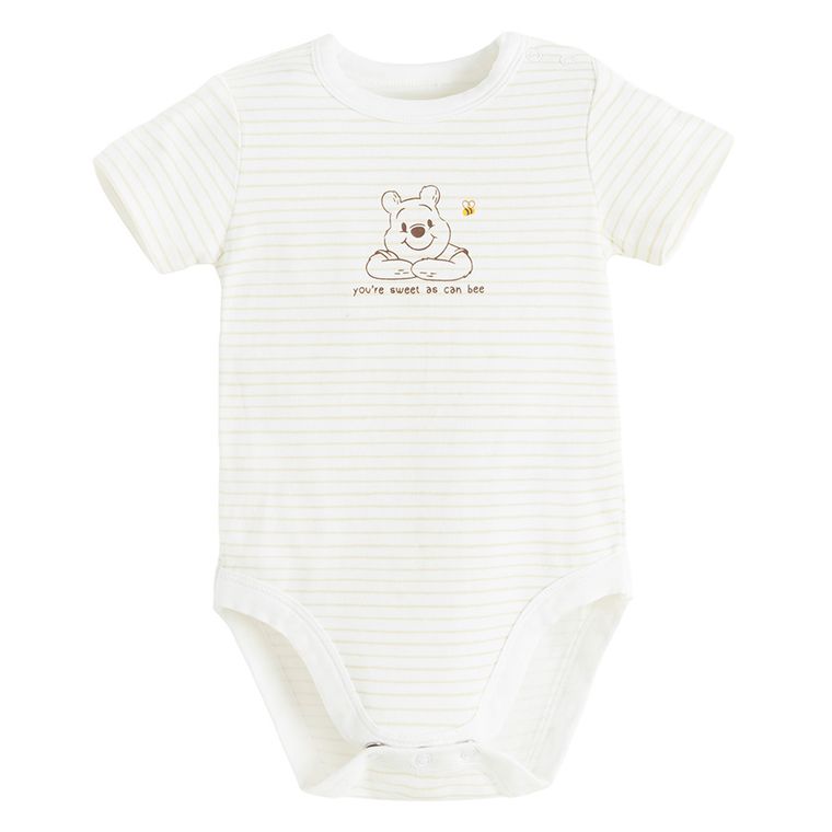 Cool Club, Set pentru baieti, Body cu maneca scurta, Pantaloni scurti, bloomers, mix, imprimeu Winnie the Pooh