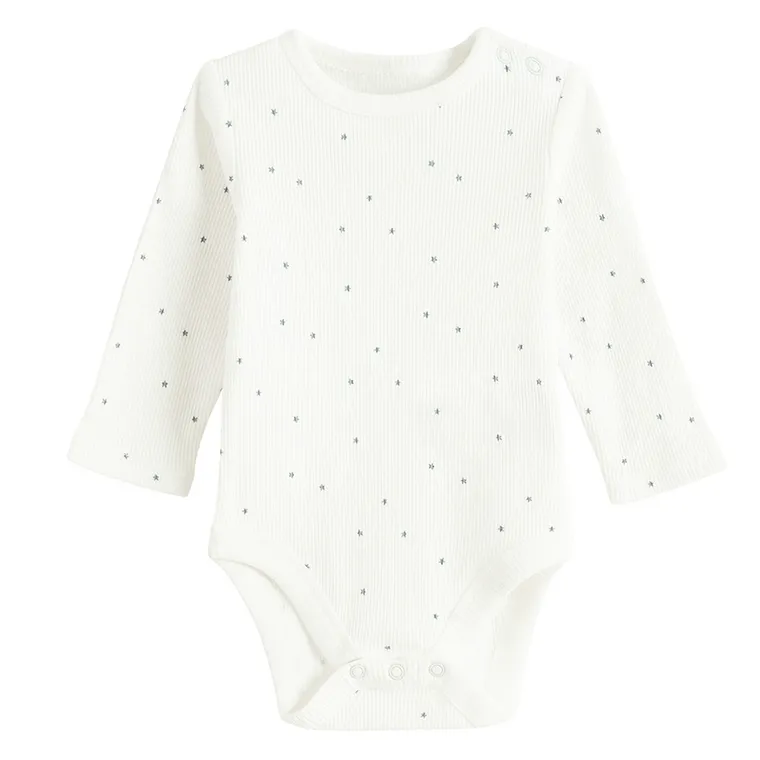 Cool Club, Set pentru baieti, Salopeta cu botosei velur, Body cu maneca lunga, din tricot striat, mix