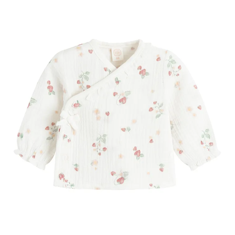 Cool Club, Set pentru fete, Bluza cu capse, Pantaloni fara botosei, alb