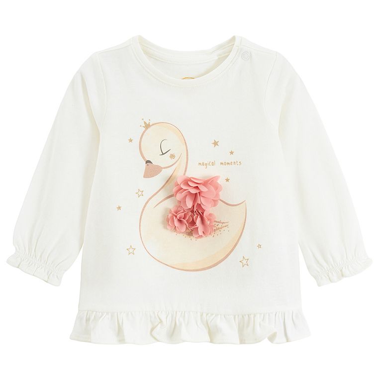 Cool Club, Set pentru fete, Bluza cu maneca lunga, Colanti, din tricot striat, mix