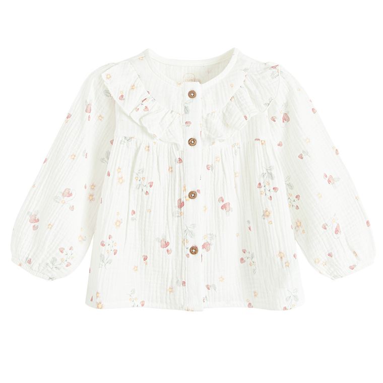 Cool Club, Set pentru fete, Bluza cu maneca lunga, muselina, Colanti, din tricot striat, mix