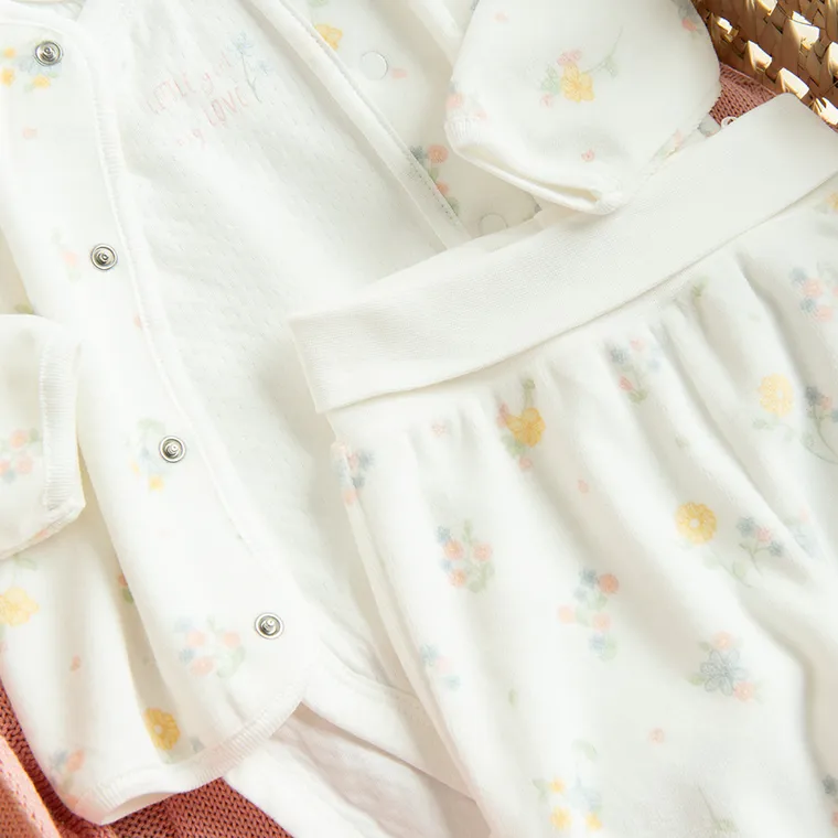 Cool Club, Set pentru fete, Body cu maneca lunga, Pantaloni, Bluza cu capse, alb