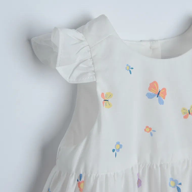 Cool Club, Set pentru fete, Body-rochie cu maneca scurta pentru fete, Bentita, ecru
