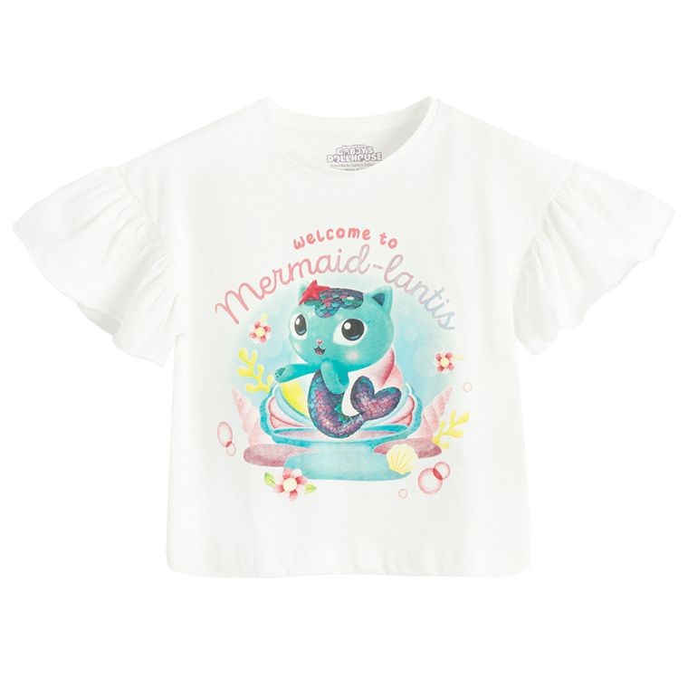 Cool Club, Set pentru fete, Tricou, Colanti scurti, mix, imprimeu Gabby's Dollhouse