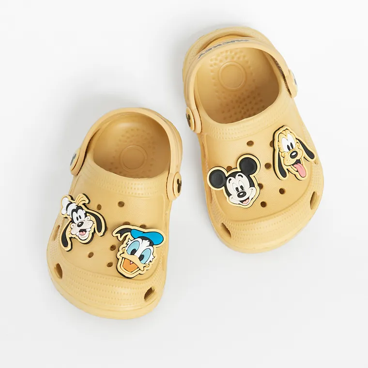 Cool Club, Slapi pentru baieti, galben, imprimeu Mickey Mouse