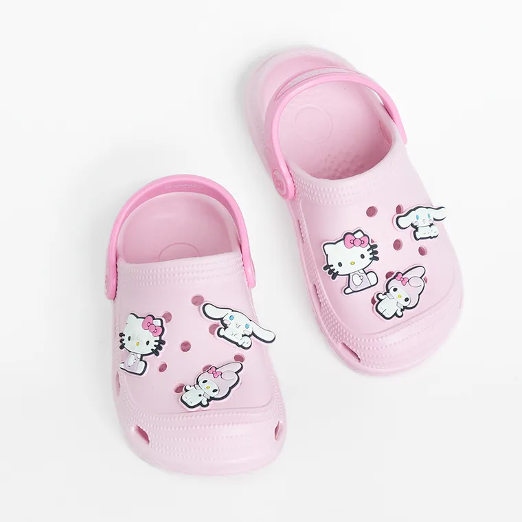 Cool Club, Slapi pentru fete, roz, imprimeu Hello Kitty and Friends