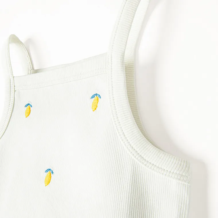 Cool Club, Top pentru fete, din tricot striat, alb