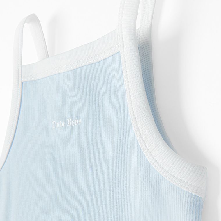 Cool Club, Top pentru fete, din tricot striat, albastru