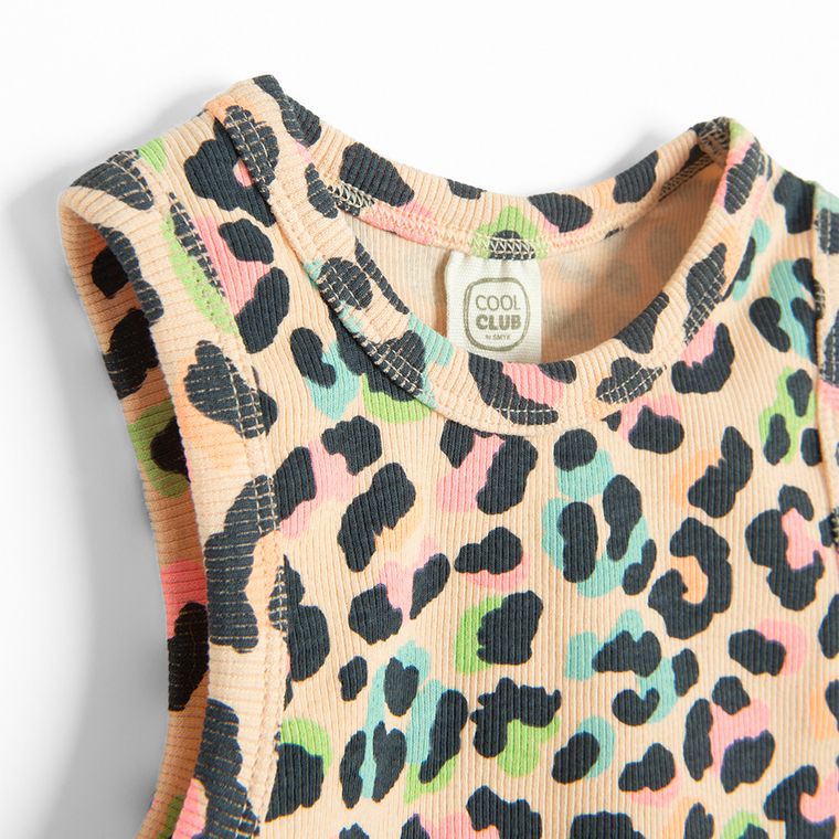 Cool Club, Top pentru fete, din tricot striat, mix
