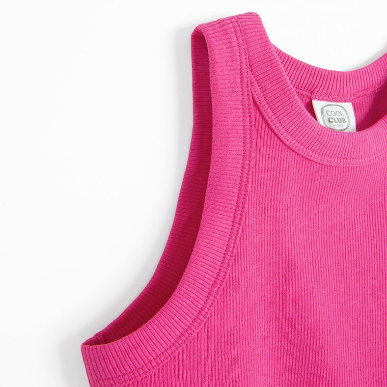 Cool Club, Top pentru fete, din tricot striat, roz