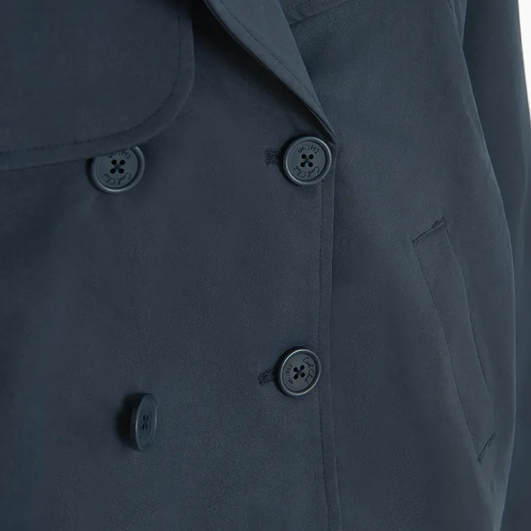 Cool Club, Trenci pentru fete, cropped, bleumarin