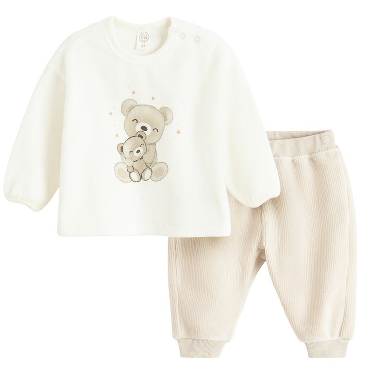 Cool Club, Trening pentru bebelusi, oversize, velur, mix