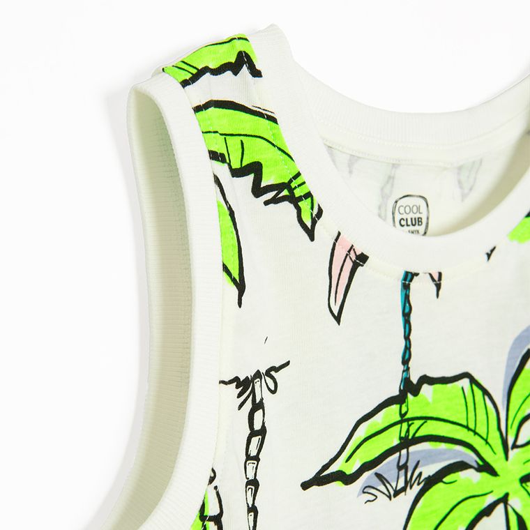 Cool Club, Tricou fara maneci pentru baieti, alb