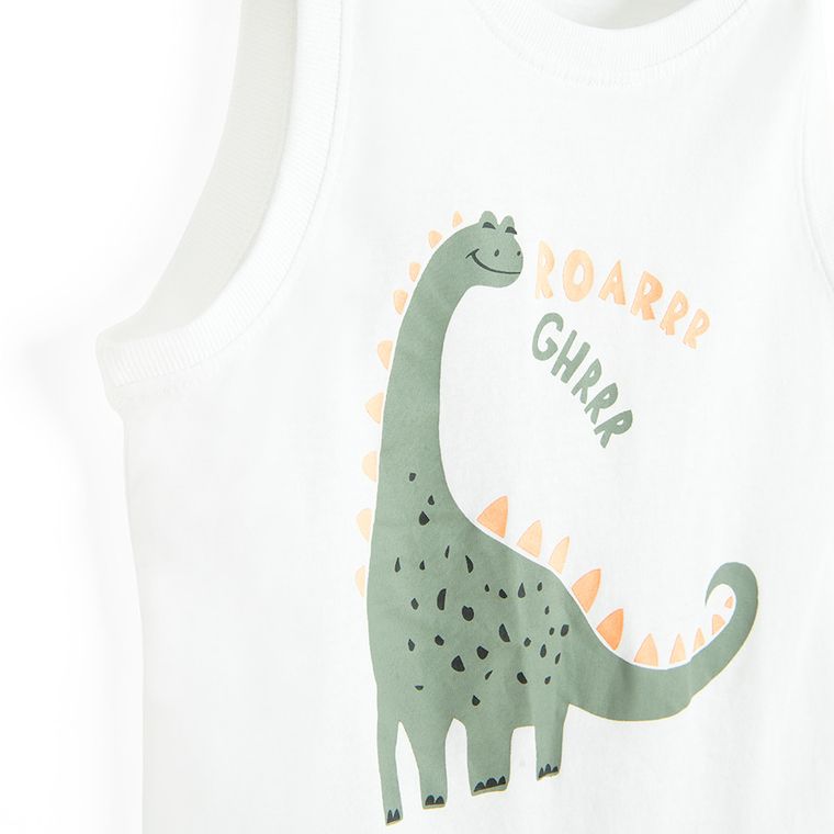 Cool Club, Tricou fara maneci pentru baieti, alb