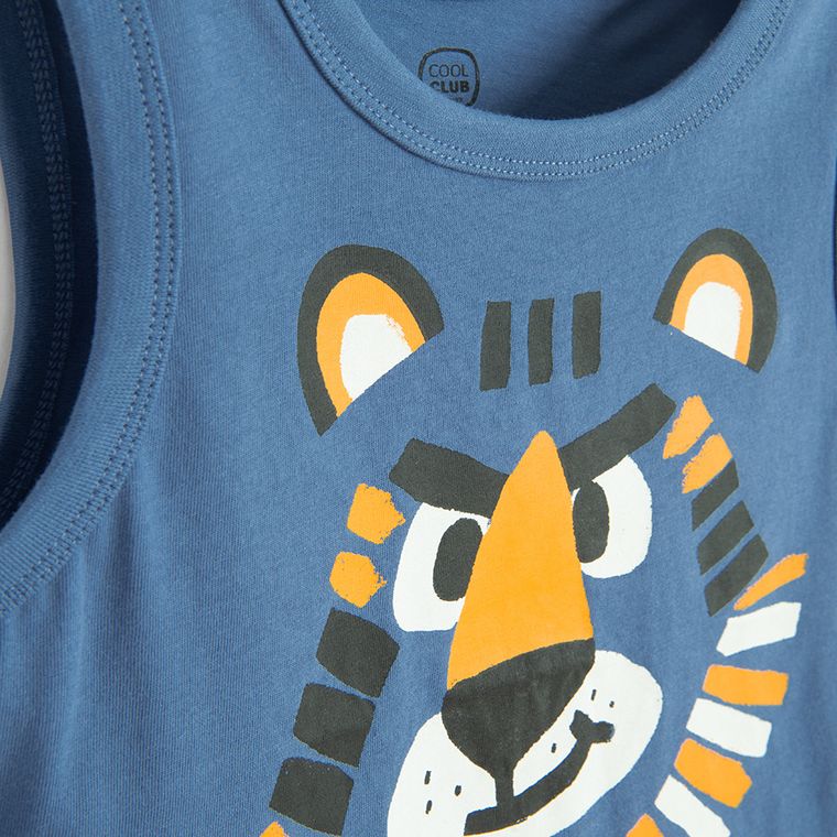 Cool Club, Tricou fara maneci pentru baieti, albastru
