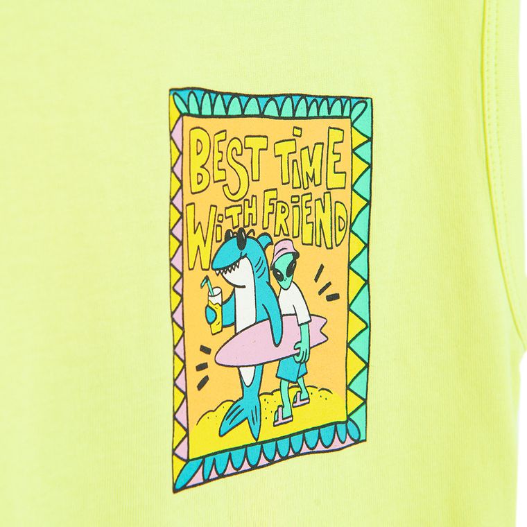 Cool Club, Tricou fara maneci pentru baieti, galben