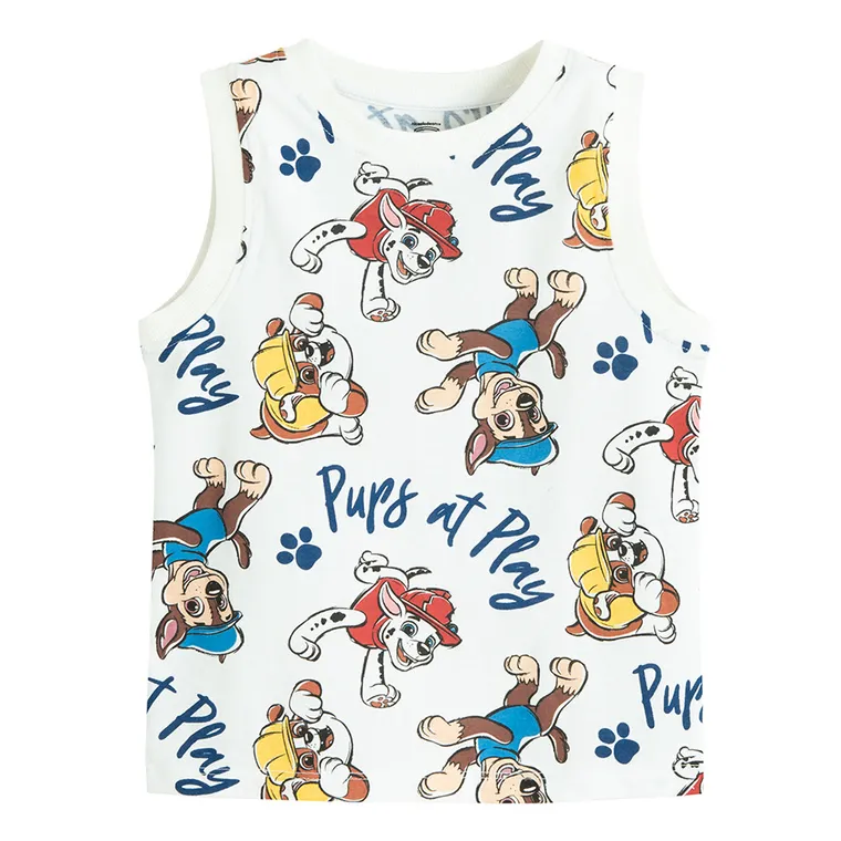 Cool Club, Tricou fara maneci pentru baieti, mix, imprimeu Paw Patrol, set, 2 buc.