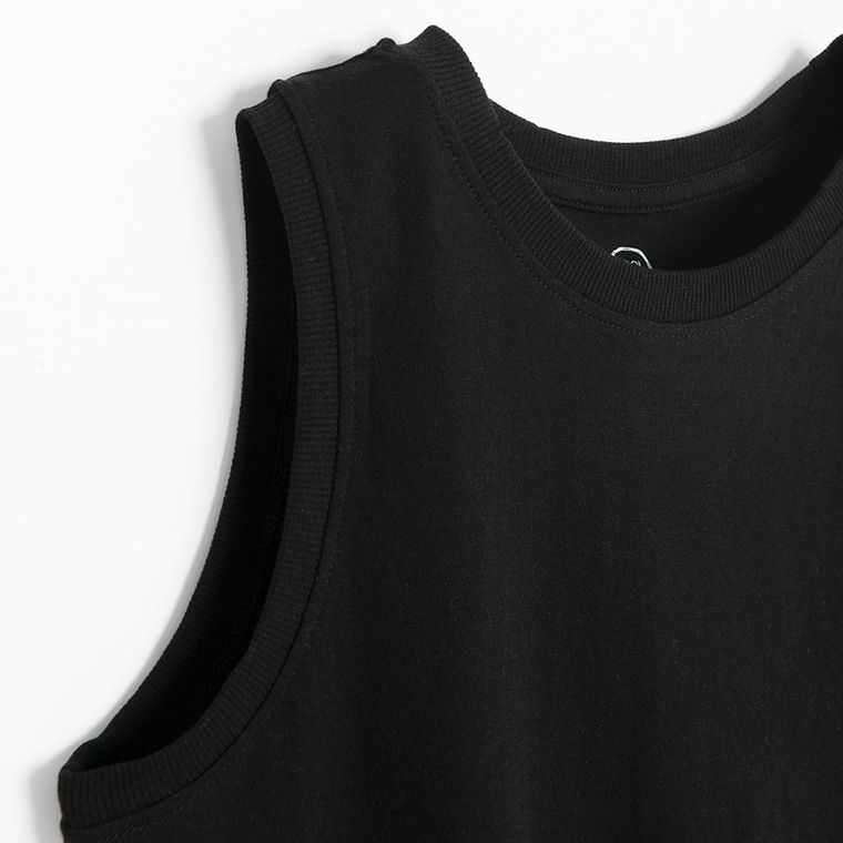 Cool Club, Tricou fara maneci pentru baieti, negru