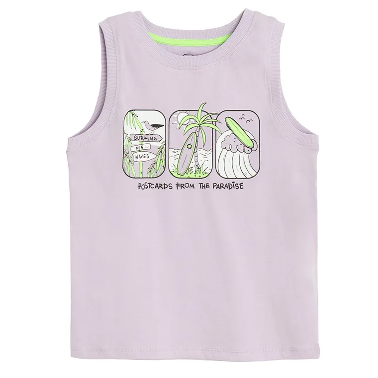 Cool Club, Tricou fara maneci pentru baieti, violet