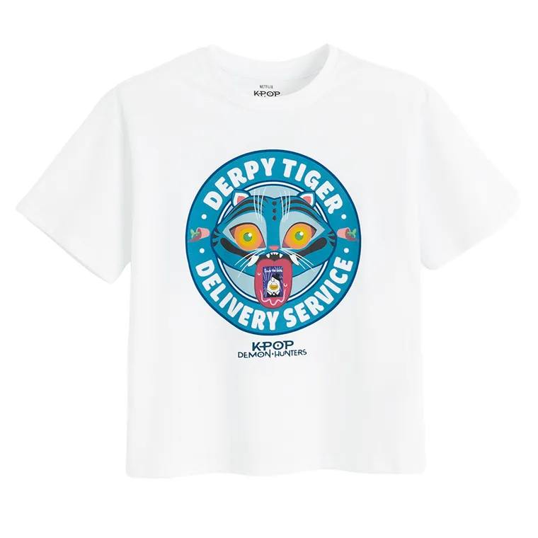 Cool Club, Tricou lejer pentru fete, alb, K-Pop Demon Hunters